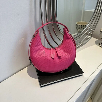 Orange Bag for Women 2024 Fashion Woman Bag Shoulder PU PVC Girl Women Lady Bags Handbag Cosmetic Case Purses Tote Women's Hand