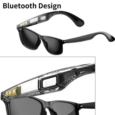 Smart Glasses Bluetooth 5.3 Earphone Wireless Headset Sunglasses Headphone UV400 Touch Contrl Calling Music Anti-Blue Eyeglasses