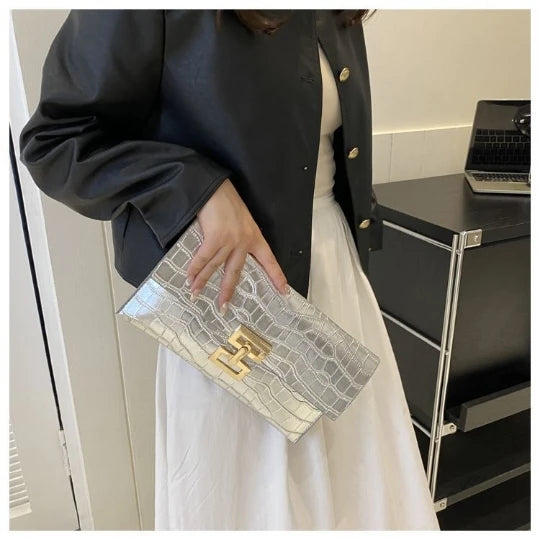 White 2023 Women Evening Bag Lady Party Banquet shoulder Bags Clutch Wedding Woman Handbag Hand Bag Girl Coin PU Envelope Purse