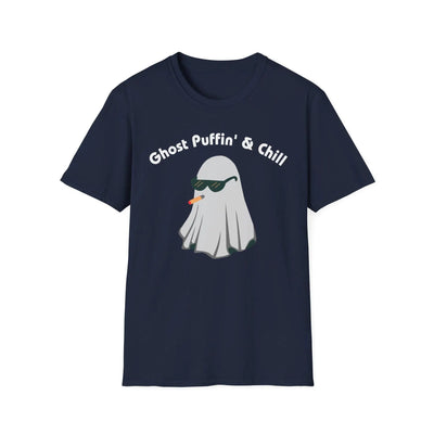 Halloween Ghost Puffin' And Chill T Shirt Vibes With A Cool Smoking Fun Spooky Casual Wear For Fall