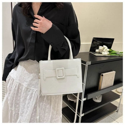 Blue 2024 Woman Bag Fashion Shoulder Trend PU PVC Girl Lady Bags Handbag Cosmetic Case Purses Tote Women's Hand Bag for Women