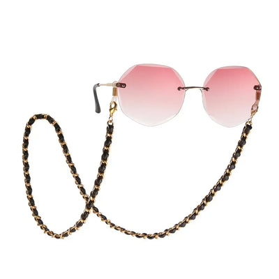 Amaxer Fashion Hollow Solid Circle Five&Four Petal Flower Glasses Chain for Women Sunglasses Chain Eyewears Cord Strap Rope