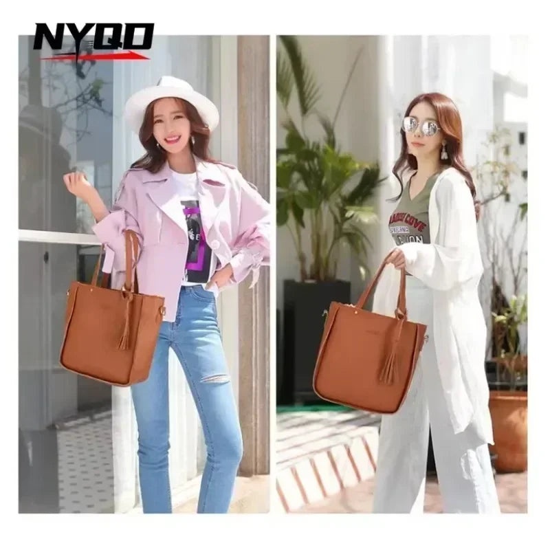 4pc Shoulder Tote Bags for Women Bucket Messenger Bag Mochila Luxury Purse Girls Hand Bag Ladies Bolsos De Mujer Сумка Женская