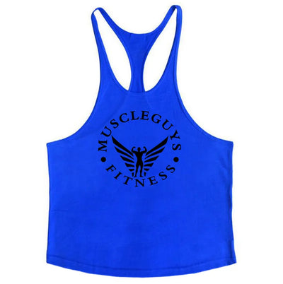 Fitness Guys Gym Clothing Bodybuilding Stringer Tank Top Men Cotton Vest Muscke Sleeveless Shirt Sports Singlets Workout Tanktop