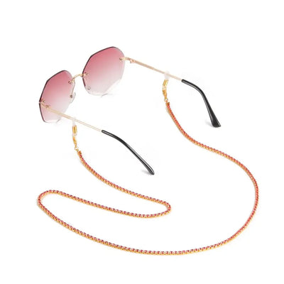 Amaxer Fashion Hollow Solid Circle Five&Four Petal Flower Glasses Chain for Women Sunglasses Chain Eyewears Cord Strap Rope