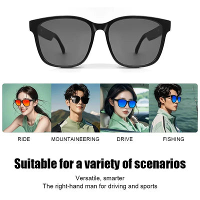 Gs08 Smart Glasses Bluetooth 5.3 Ai Sunglasses Music Making Calls Navigation Protection Uv400 Polarized Lenses Driving Fishing