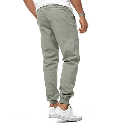 2024 Men's Spring and Summer New Classic Drawstring Woven Leisure Sports Cargo Pants Large Size Men's Wear