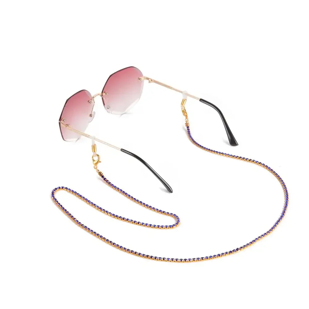 Amaxer Fashion Hollow Solid Circle Five&Four Petal Flower Glasses Chain for Women Sunglasses Chain Eyewears Cord Strap Rope