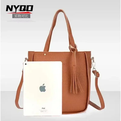 4pc Shoulder Tote Bags for Women Bucket Messenger Bag Mochila Luxury Purse Girls Hand Bag Ladies Bolsos De Mujer Сумка Женская