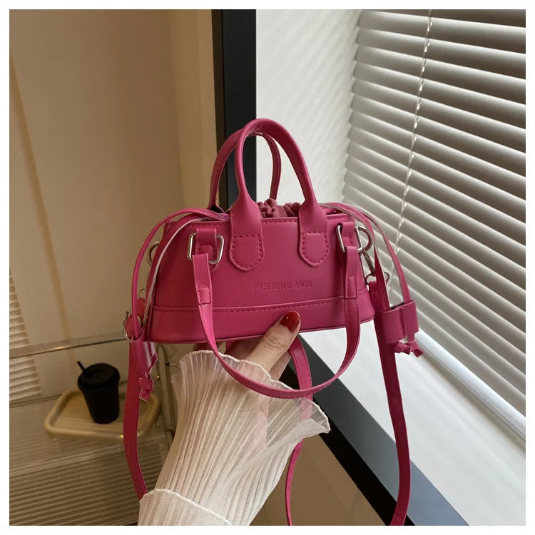 Purple Fashion Woman Bag Trend Shoulder PU PVC Girl Lady Bags Handbag Cosmetic Case Purses Tote Women's Hand Bag for Women