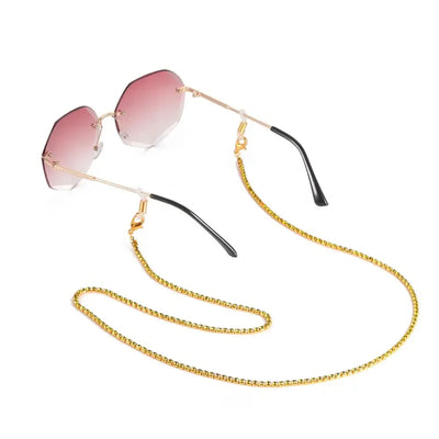 Amaxer Fashion Hollow Solid Circle Five&Four Petal Flower Glasses Chain for Women Sunglasses Chain Eyewears Cord Strap Rope