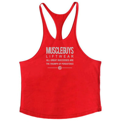 Fitness Guys Gym Clothing Bodybuilding Stringer Tank Top Men Cotton Vest Muscke Sleeveless Shirt Sports Singlets Workout Tanktop