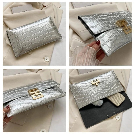 White 2023 Women Evening Bag Lady Party Banquet shoulder Bags Clutch Wedding Woman Handbag Hand Bag Girl Coin PU Envelope Purse